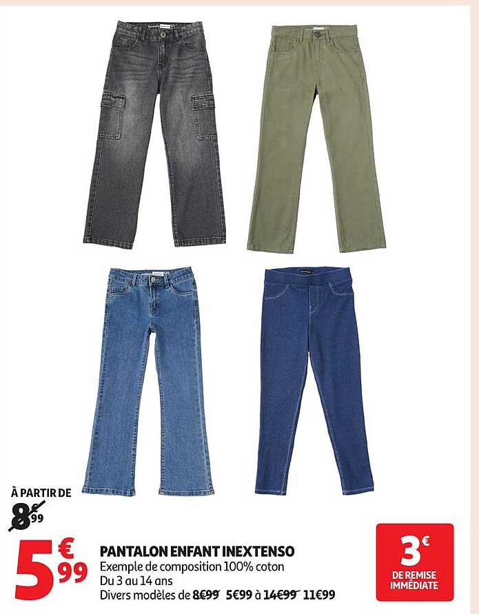 PANTALON ENFANT INEXTENSO