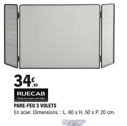 PARE-FEU 3 VOLETS