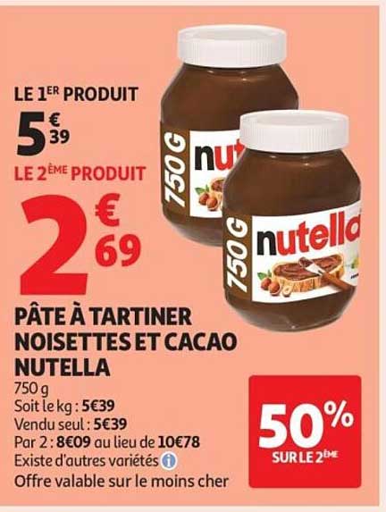PÂTE À TARTINER NOISETTES ET CACAO NUTELLA