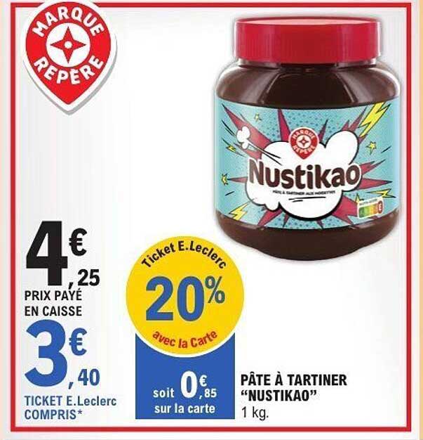 PÂTE À TARTINER “NUSTIKAO”