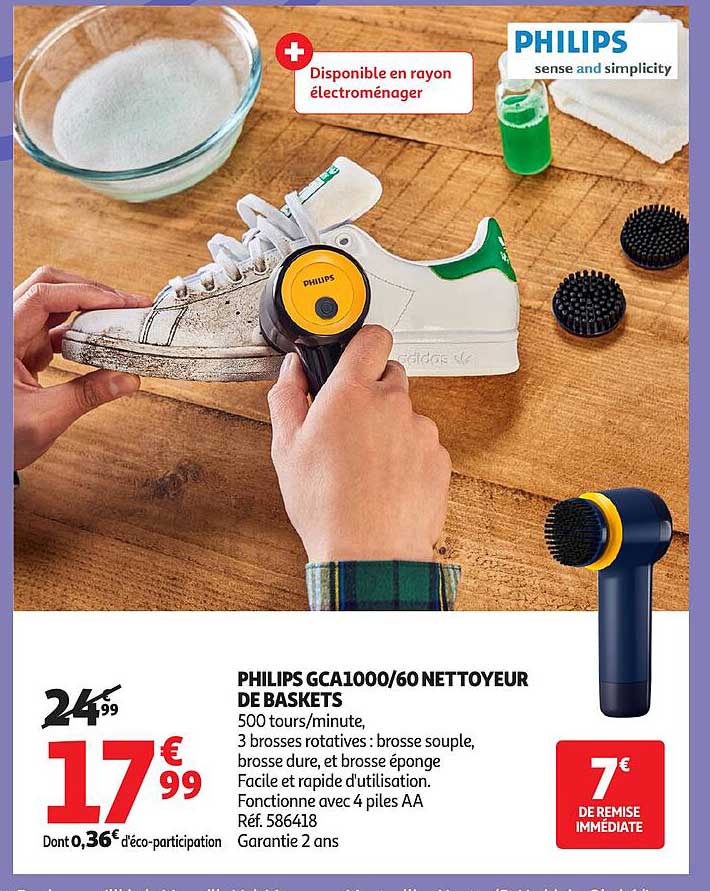 PHILIPS GCA1000/60 NETTOYEUR DE BASKETS
