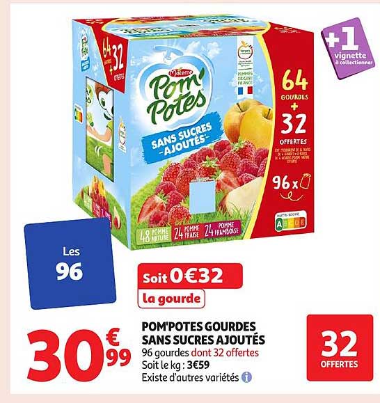 POM'POTES GOURDES SANS SUCRES AJOUTÉS