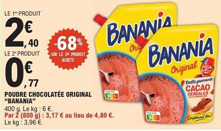 POUDRE CHOCOLATÉE ORIGINAL “BANANIA”