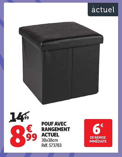 POUF AVEC RANGEMENT ACTUEL
