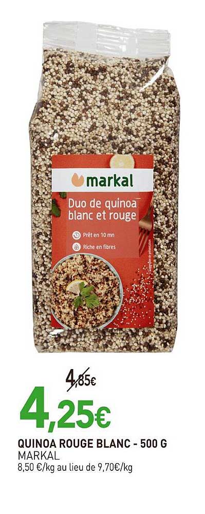 QUINOA ROUGE BLANC - 500 G