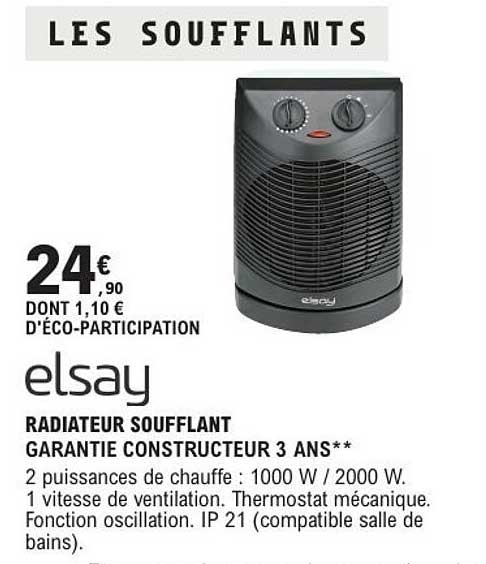 radiateur soufflant