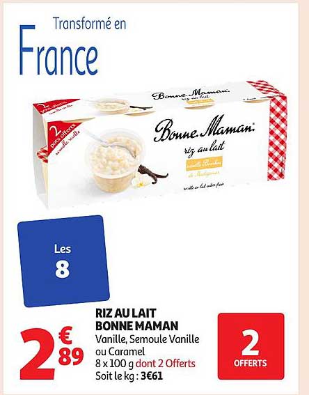 RIZ AU LAIT BONNE MAMAN