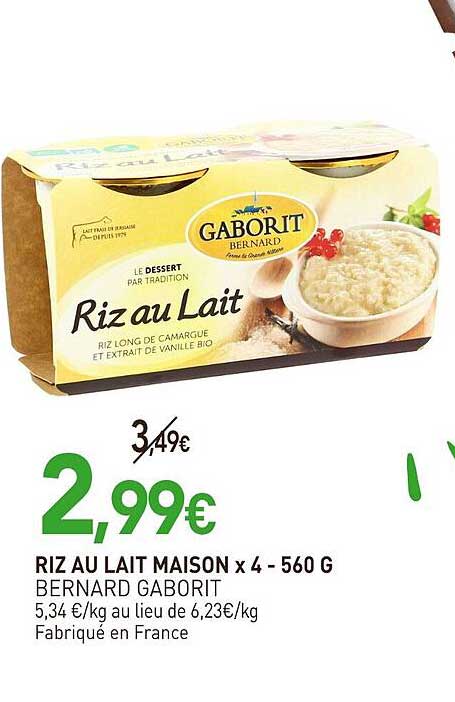 RIZ AU LAIT MAISON x 4 - 560 G