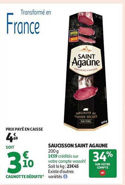 SAUCISSON SAINT AGAUNE