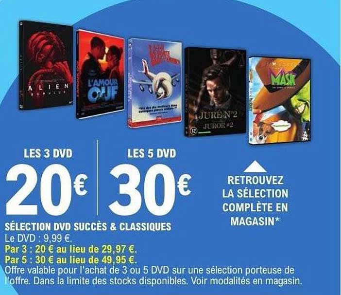 Sélection DVD Succès & Classiques