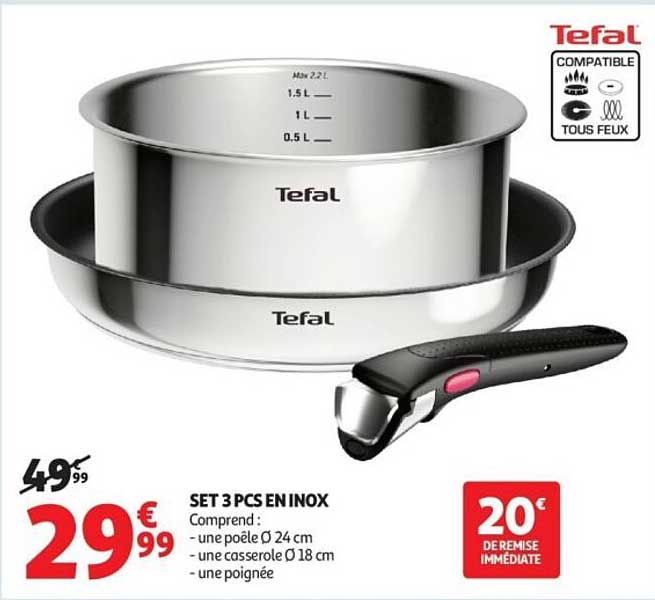 SET 3 PCS EN INOX
