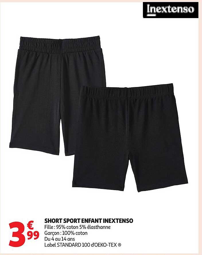 SHORT SPORT ENFANT INEXTENSO
