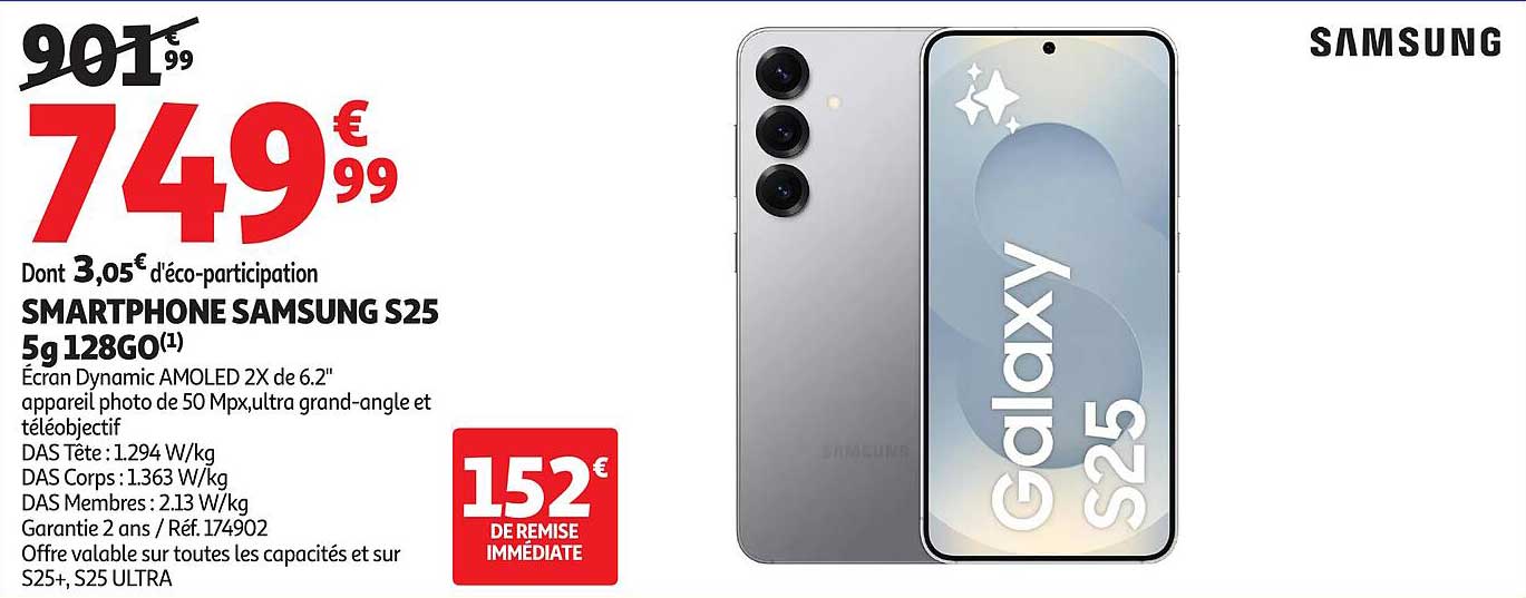 SMARTPHONE SAMSUNG S25 5g 128GO