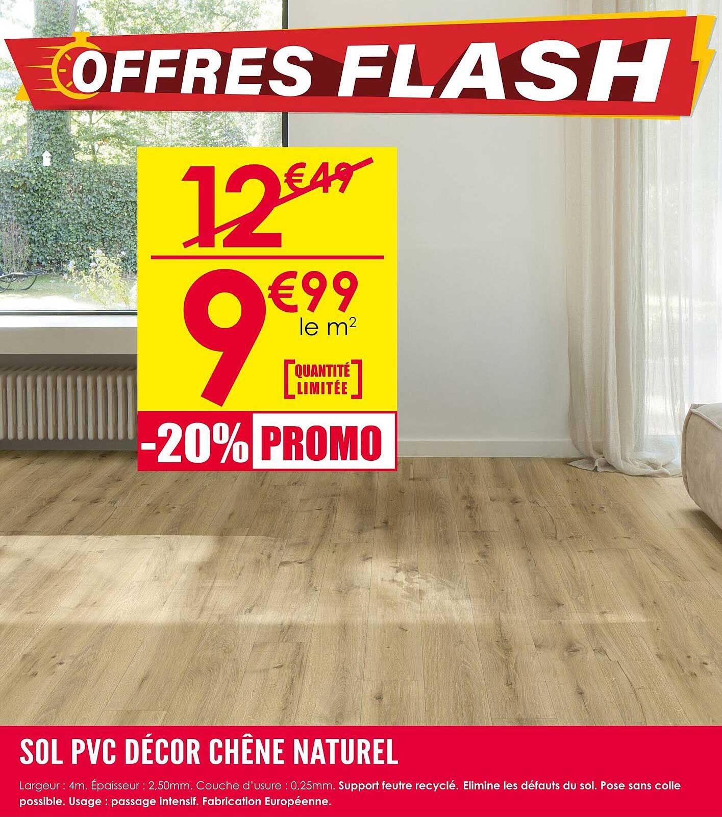 SOL PVC DÉCOR CHÊNE NATUREL