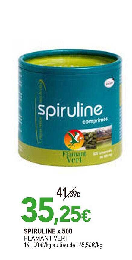 SPIRULINE x 500 FLAMANT VERT