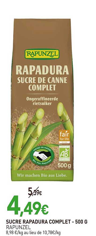 SUCRE RAPADURA COMPLET - 500 G