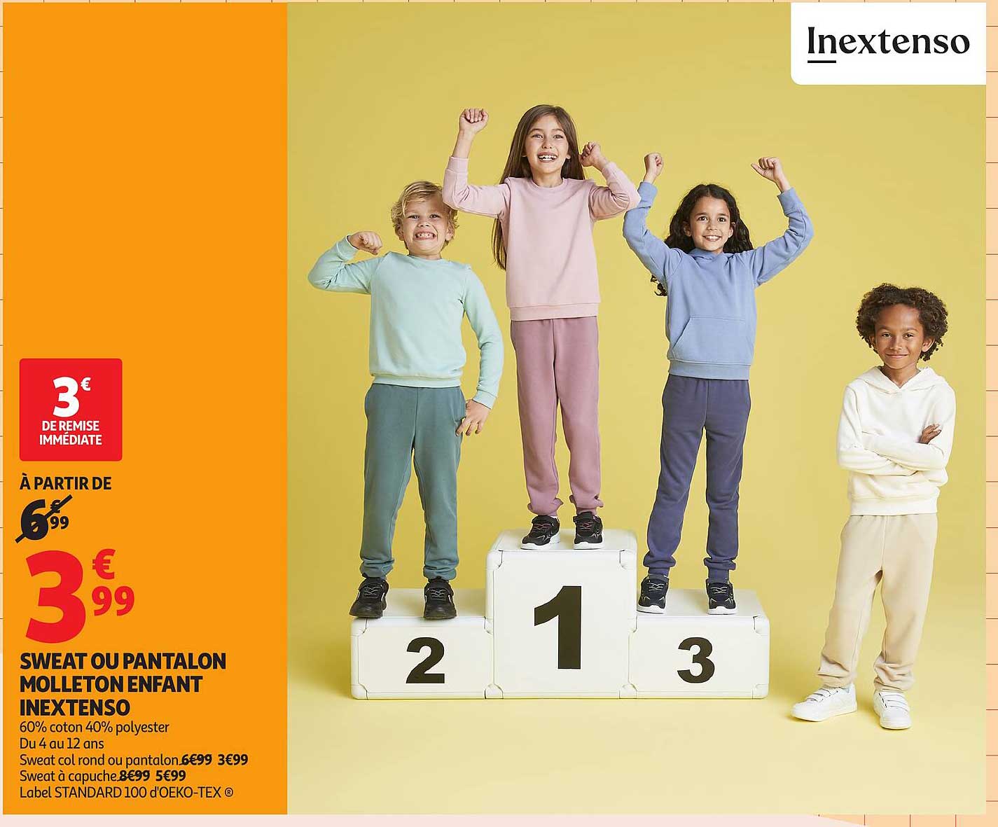 SWEAT OU PANTALON MOLETON ENFANT INEXTENSO