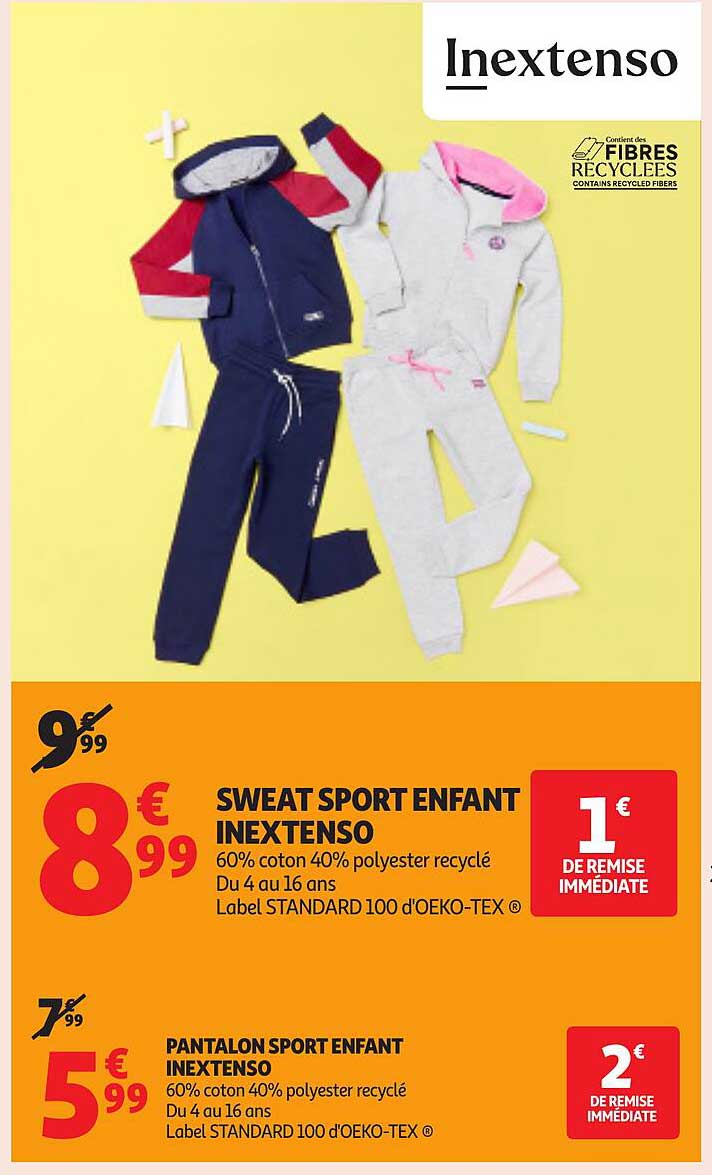SWEAT SPORT ENFANT INEXTENSO