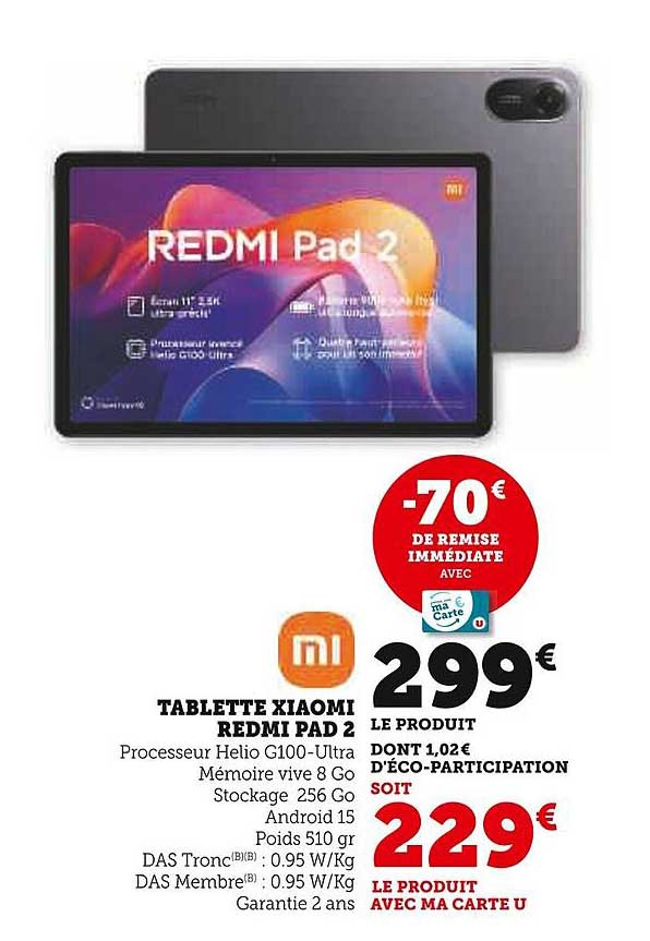 TABLETTE XIAOMI REDMI PAD 2
