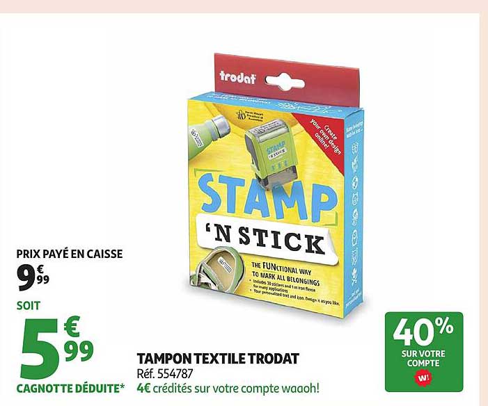 TAMPON TEXTILE TRODAT