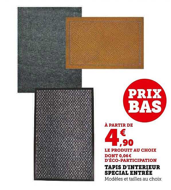 TAPIS D'INTÉRIEUR SPÉCIAL ENTRÉE