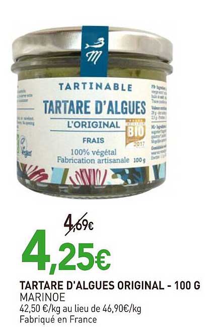 TARTARE D'ALGUES ORIGINAL - 100 G