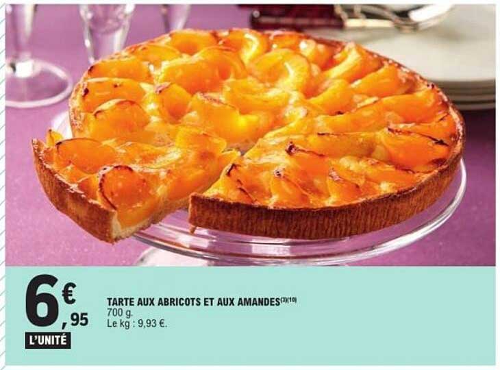 TARTE AUX ABRICOTS ET AUX AMANDES