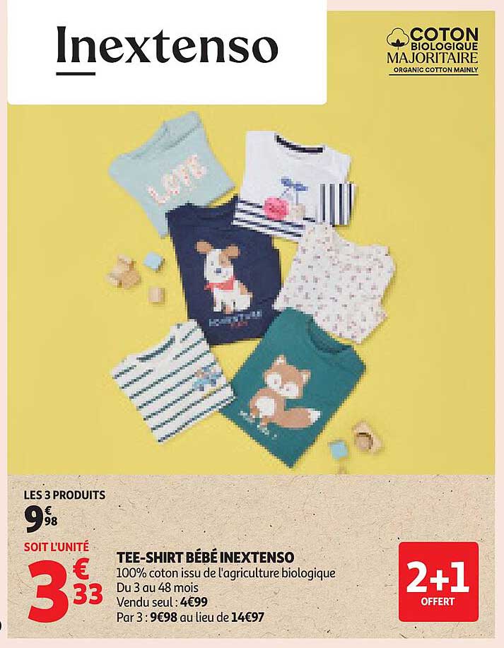 TEE-SHIRT BÉBÉ INEXTENSO