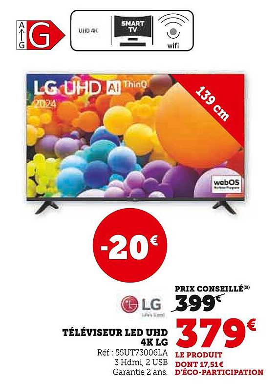 TÉLÉVISEUR LED UHD 4K LG
