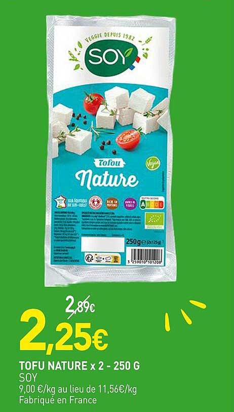 TOFU NATURE x 2 - 250 G