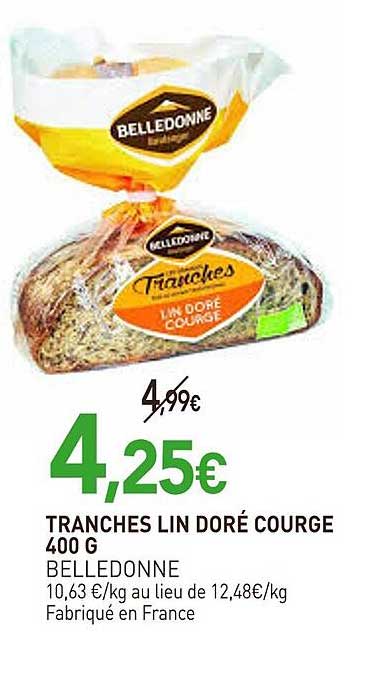 TRANCHES LIN DORÉ COURGE 400 G