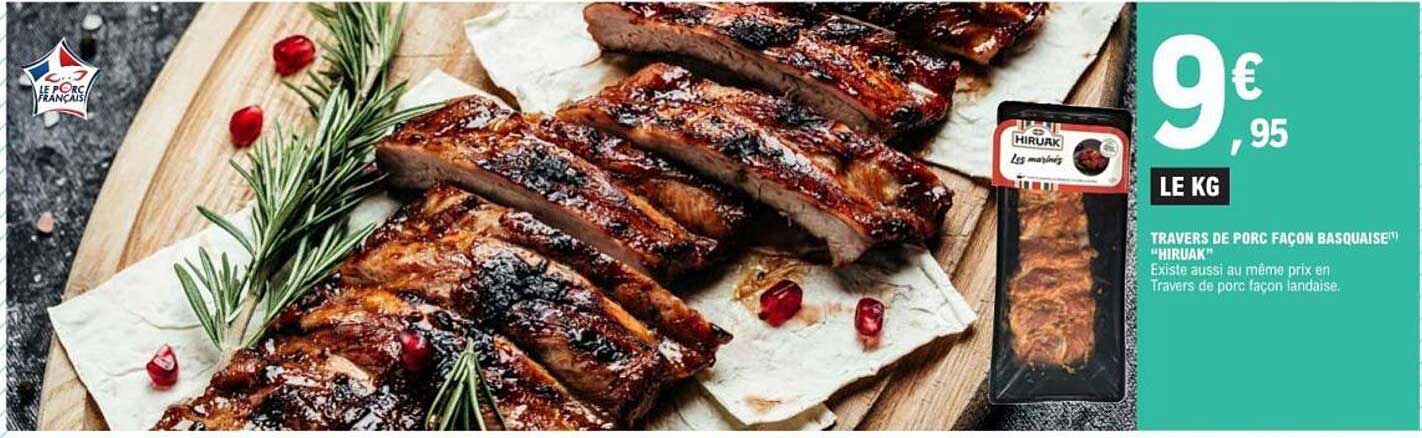 TRAVERS DE PORC FAÇON BASQUAISE "HIRUAK"