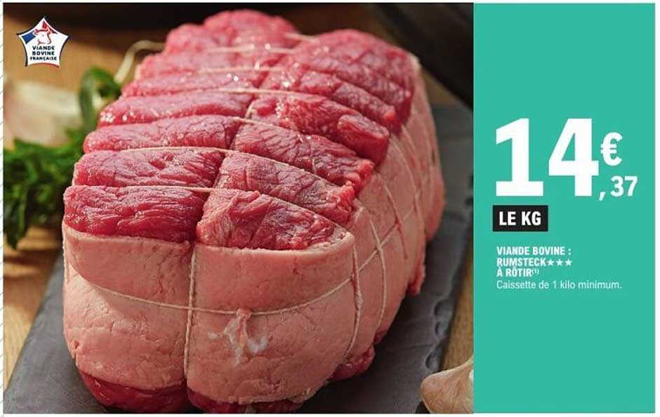 VIANDE BOVINE : RUMSTECK ★★★★ A RÔTIR