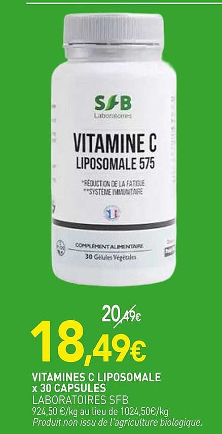 VITAMINES C LIPOSOMALE x 30 CAPSULES