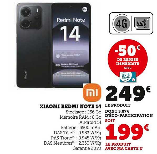 XIAOMI REDMI NOTE 14