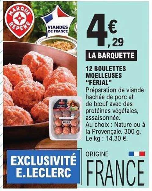 12 BOULETTES MOELLEUSES “FÉRIAL”