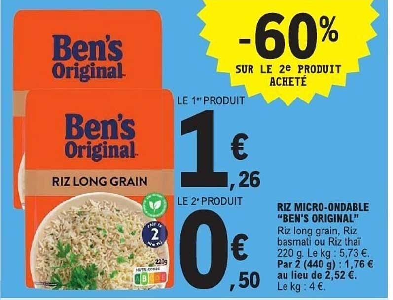 -60% sur le 2e produit acheté