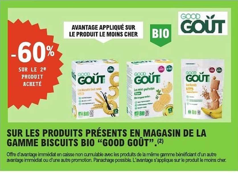 -60% SUR LE 2e PRODUIT ACHETE