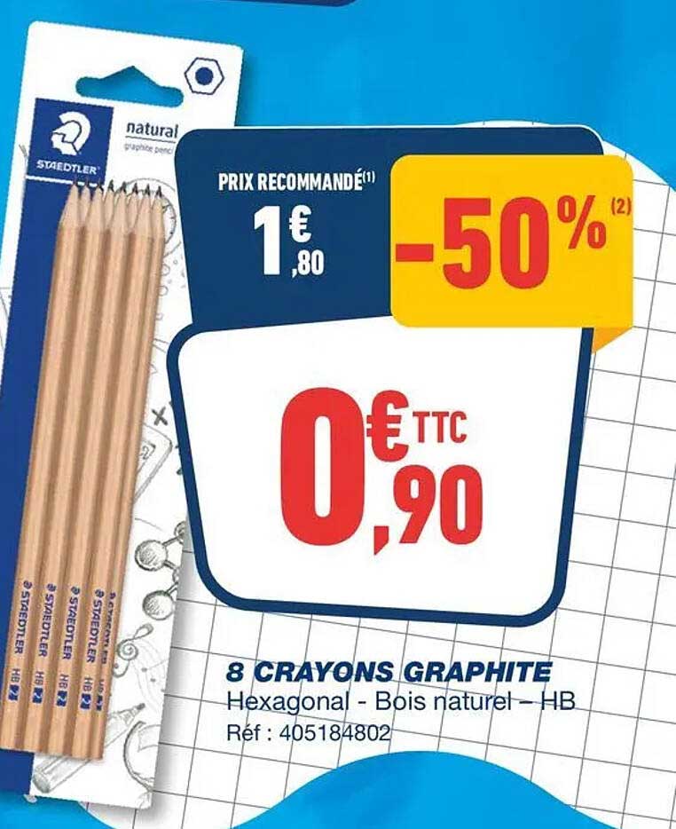 8 CRAYONS GRAPHITE