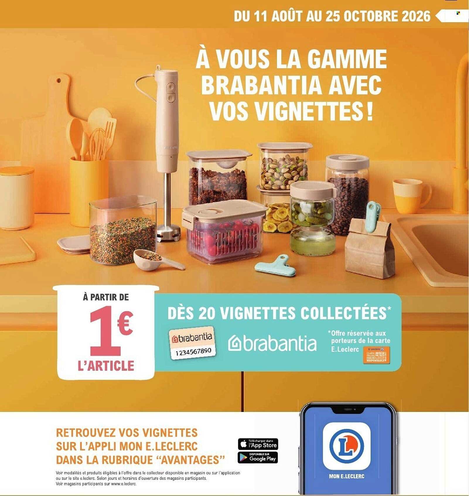 À VOUS LA GAMME BRABANTIA AVEC VOS VIGNETTES !