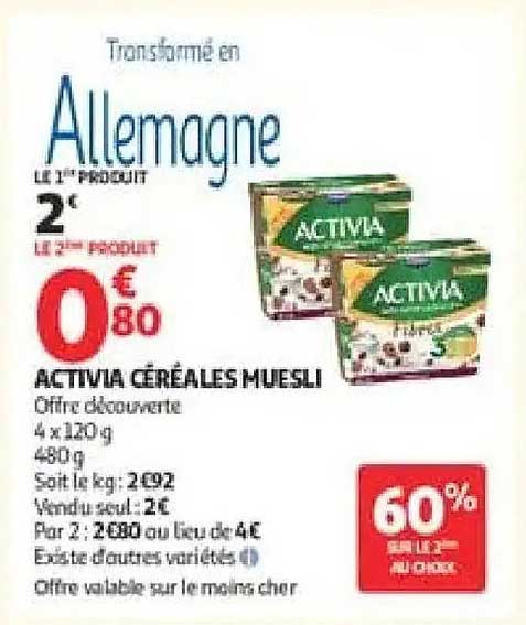 ACTIVIA CÉRÉALES MUESLI
