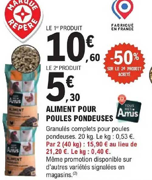 ALIMENT POUR POULES PONDEUSES