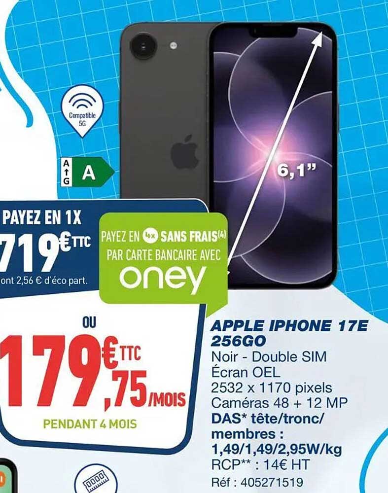 APPLE IPHONE 17E 256GO