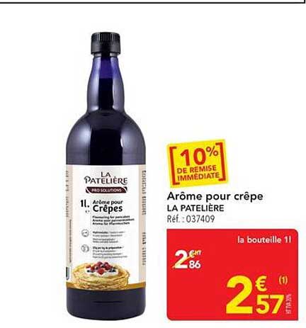 Arôme pour crêpe LA PATELIERE Réf. : 037409