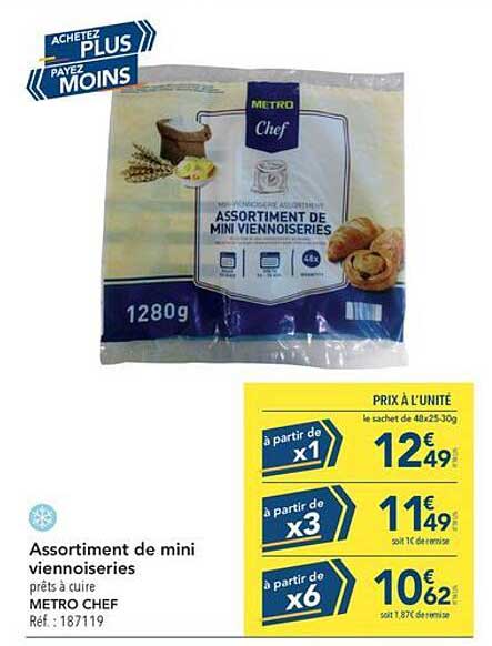 Assortiment de mini viennoiseries METRO CHEF