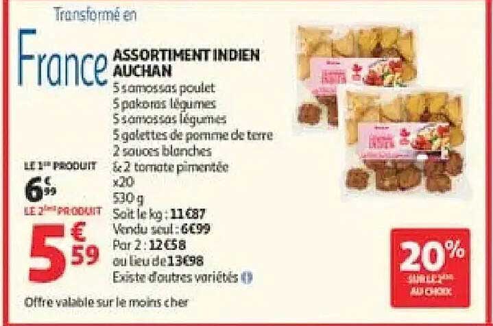 ASSORTIMENT INDIEN AUCHAN