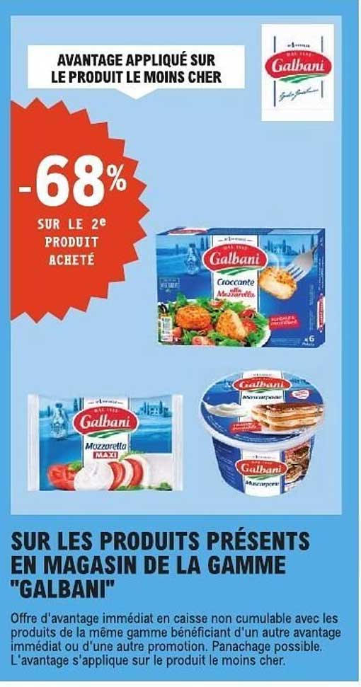 AVANTAGE APPLIQUÉ SUR LE PRODUIT LE MOINS CHER