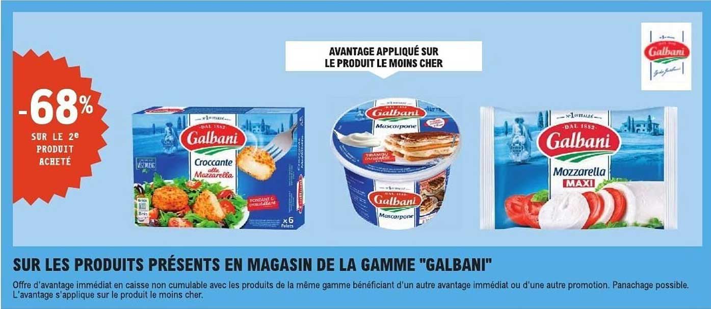 AVANTAGE APPLIQUÉ SUR LE PRODUIT LE MOINS CHER