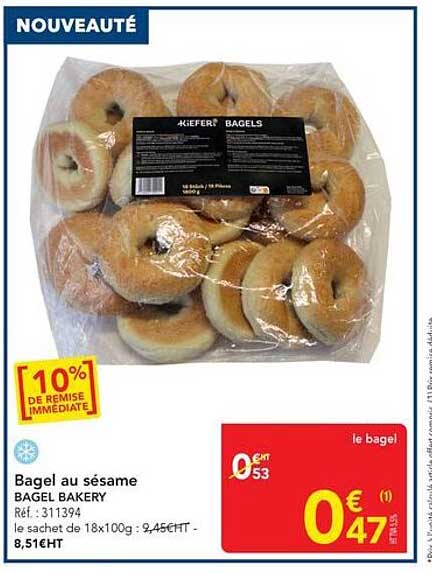 Bagel au sésame BAGEL BAKERY