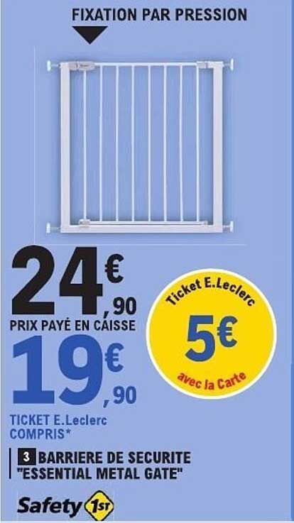 BARRIERE DE SECURITE "ESSENTIAL METAL GATE"